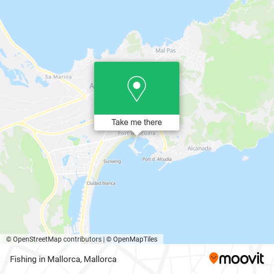 mapa Fishing in Mallorca