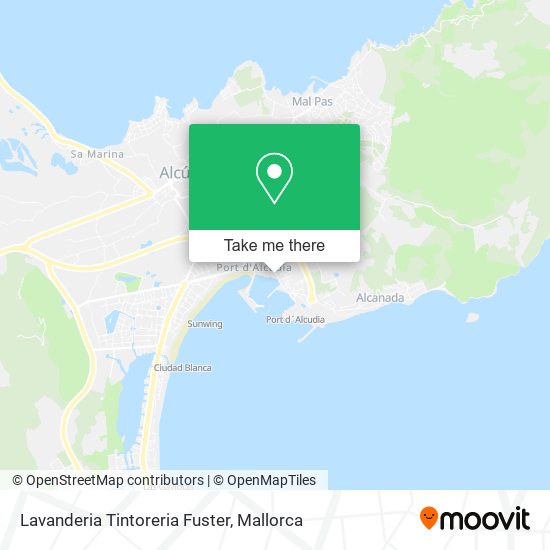 mapa Lavanderia Tintoreria Fuster