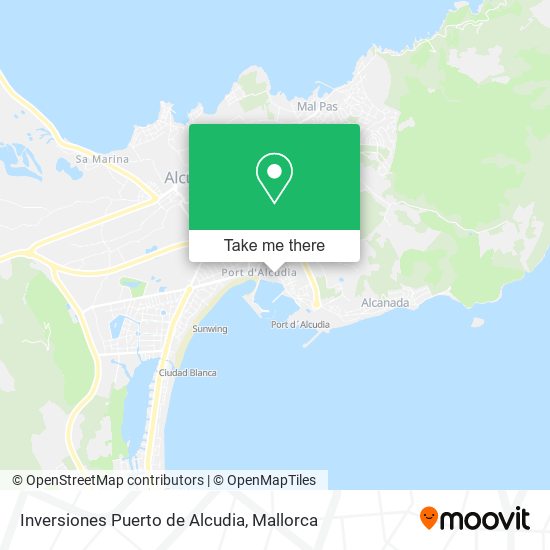 mapa Inversiones Puerto de Alcudia