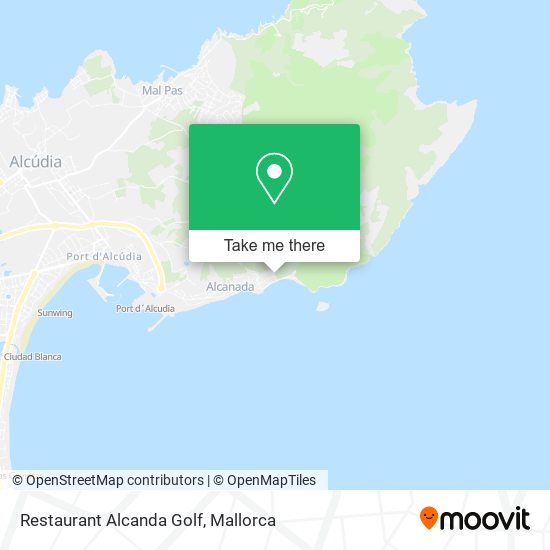 mapa Restaurant Alcanda Golf