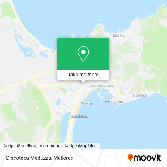 Discoteca Meduzza map