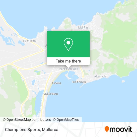 Champions Sports map