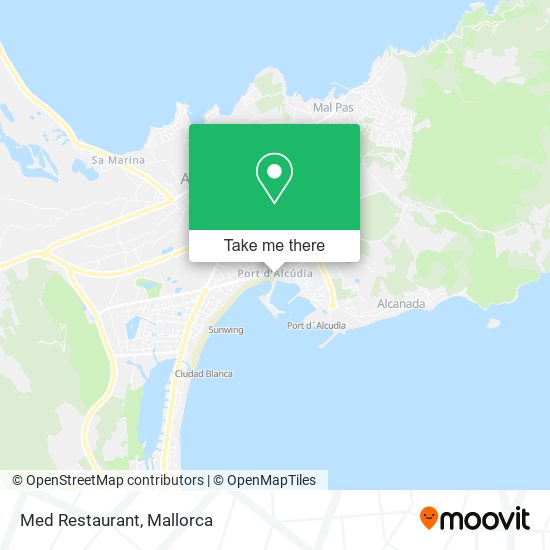 mapa Med Restaurant