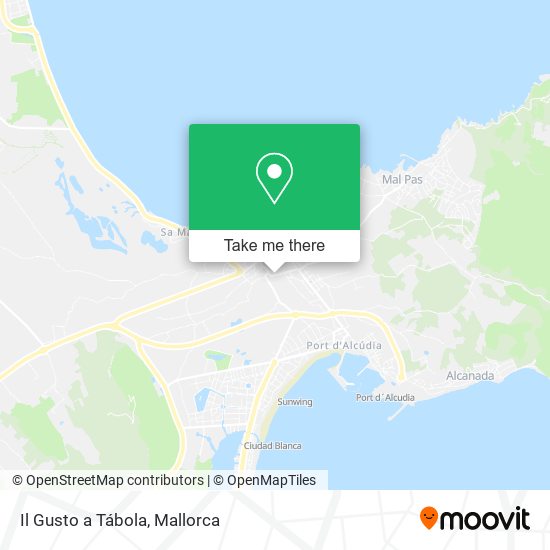 Il Gusto a Tábola map