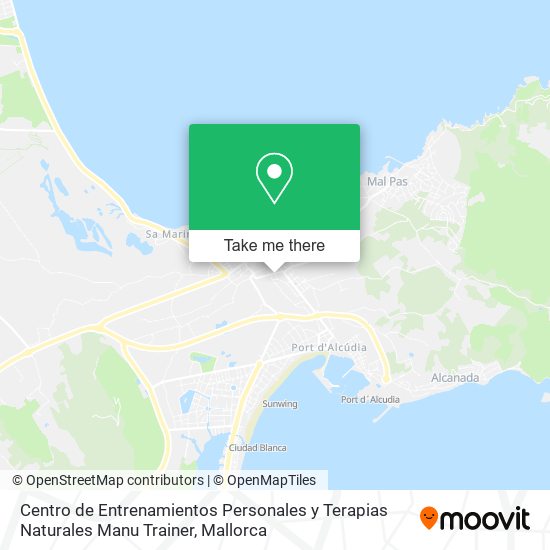 mapa Centro de Entrenamientos Personales y Terapias Naturales Manu Trainer