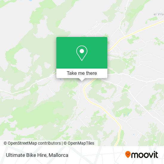 Ultimate Bike Hire map
