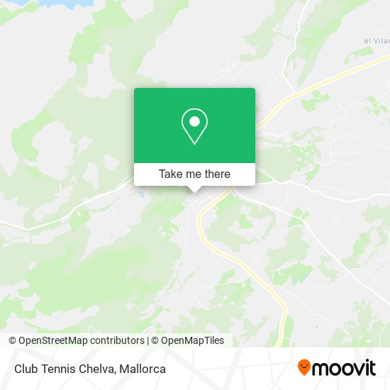 mapa Club Tennis Chelva