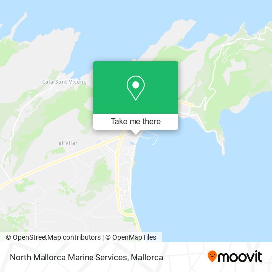 mapa North Mallorca Marine Services