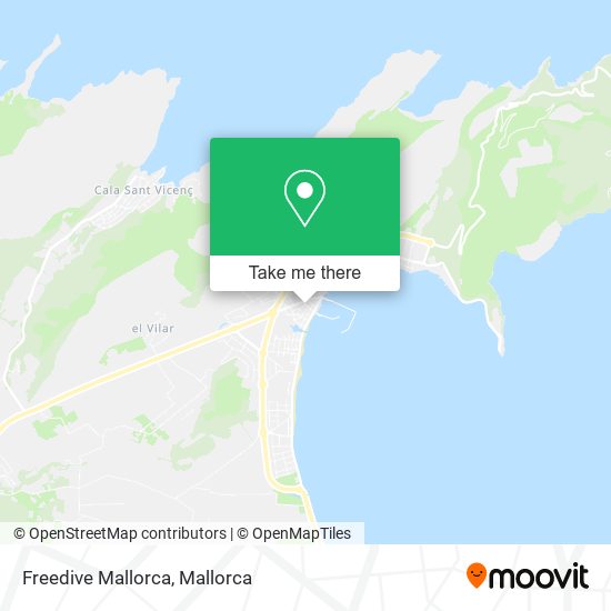 Freedive Mallorca map