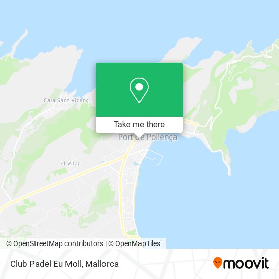 mapa Club Padel Eu Moll