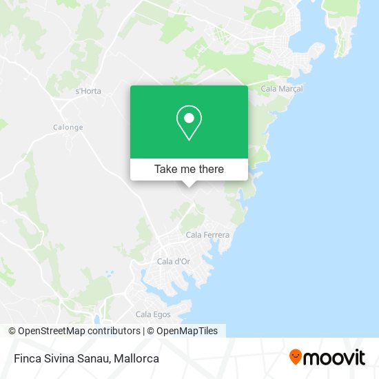 Finca Sivina Sanau map