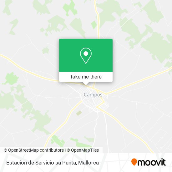 mapa Estación de Servicio sa Punta