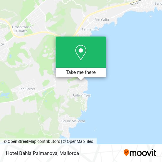 Hotel Bahía Palmanova map