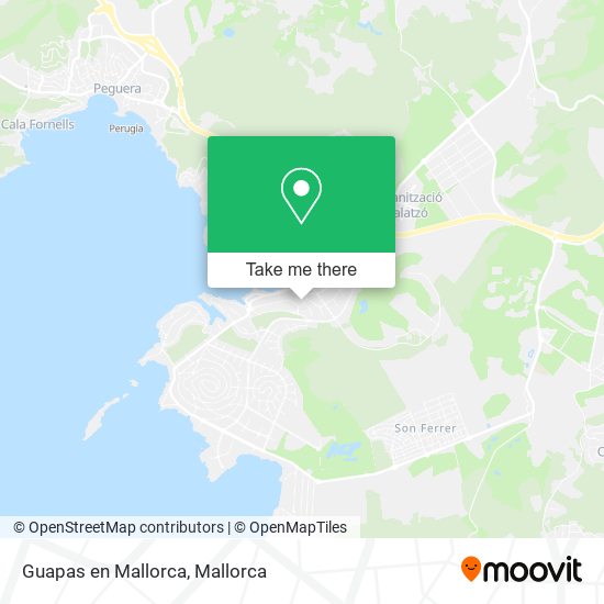 mapa Guapas en Mallorca