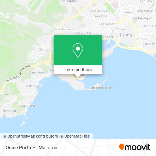 Ocine Porto Pi map