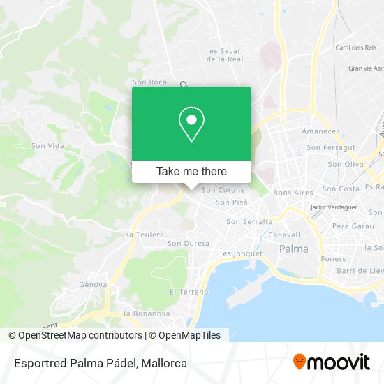 mapa Esportred Palma Pádel