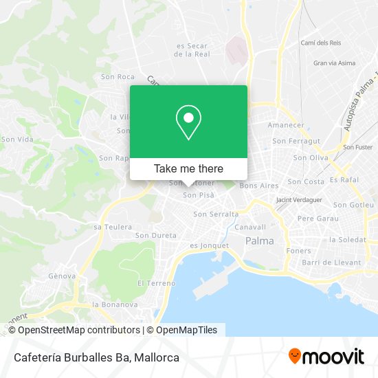 Cafetería Burballes Ba map