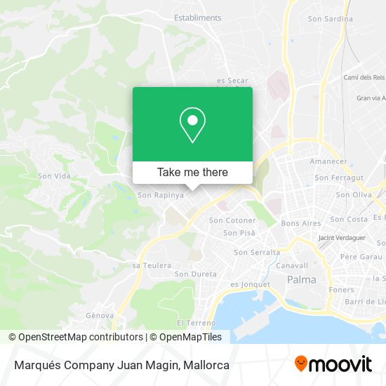 Marqués Company Juan Magin map