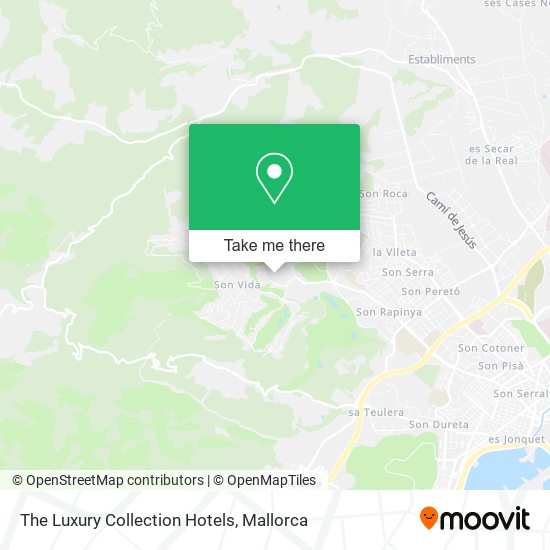 The Luxury Collection Hotels map