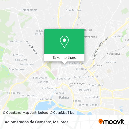 Aglomerados de Cemento map