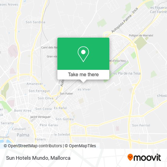 Sun Hotels Mundo map