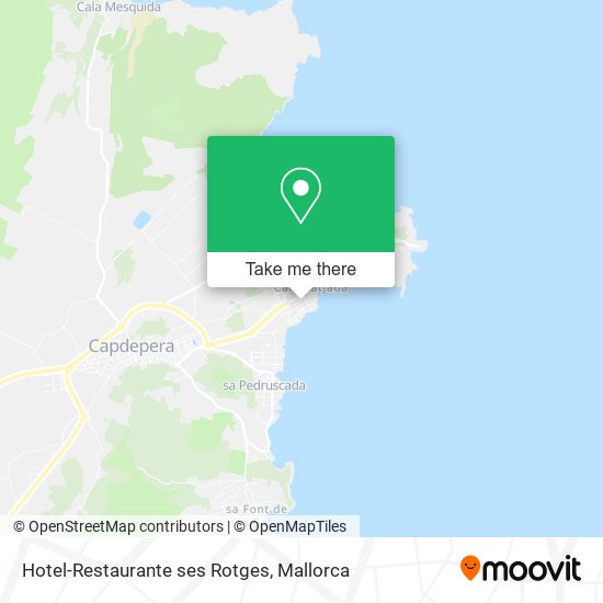 Hotel-Restaurante ses Rotges map