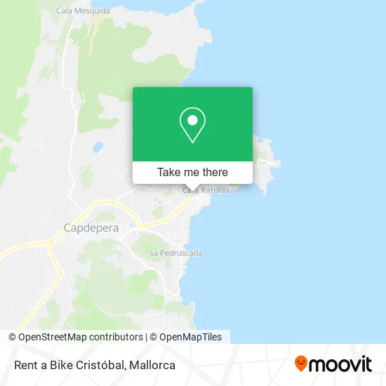 Rent a Bike Cristóbal map