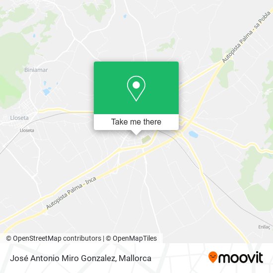 José Antonio Miro Gonzalez map