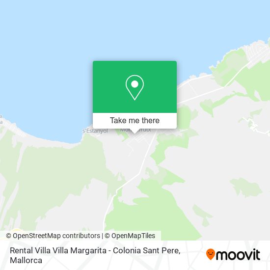 mapa Rental Villa Villa Margarita - Colonia Sant Pere