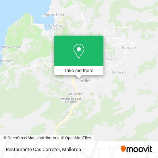 Restaurante Cas Carreter map
