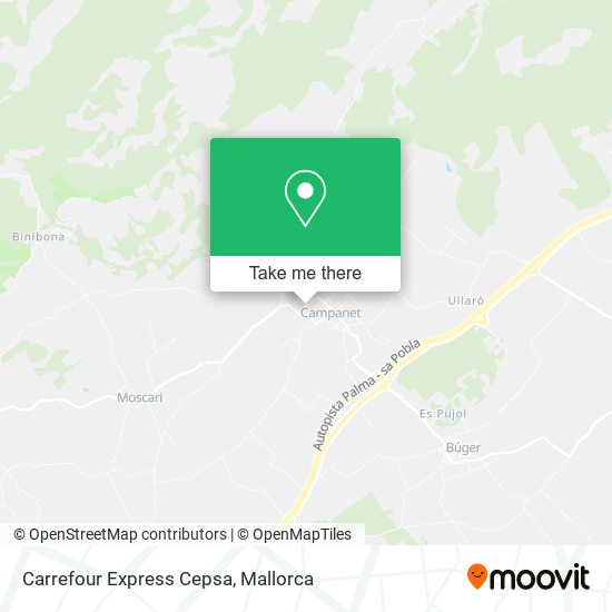 Carrefour Express Cepsa map