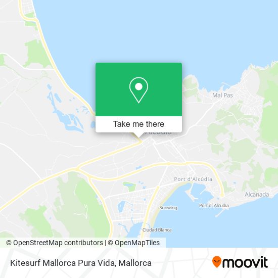 Kitesurf Mallorca Pura Vida map