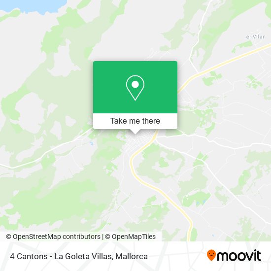 4 Cantons - La Goleta Villas map