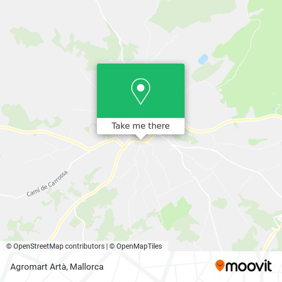 Agromart Artà map