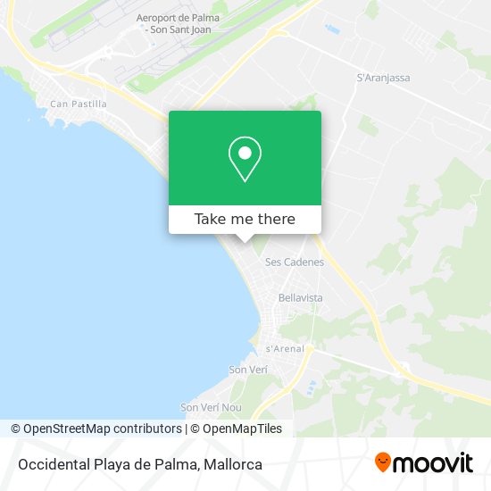 Occidental Playa de Palma map