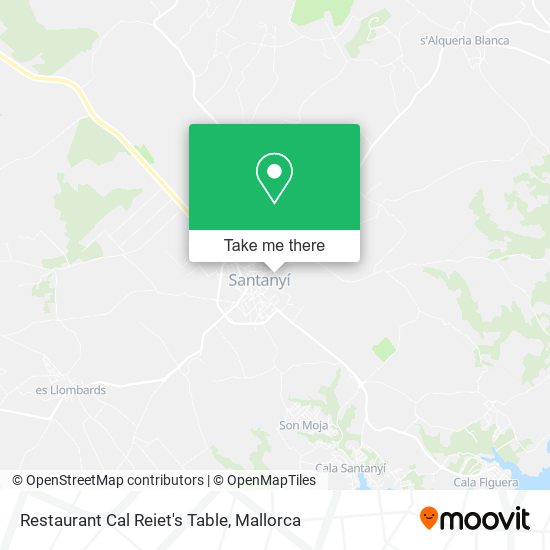 Restaurant Cal Reiet's Table map