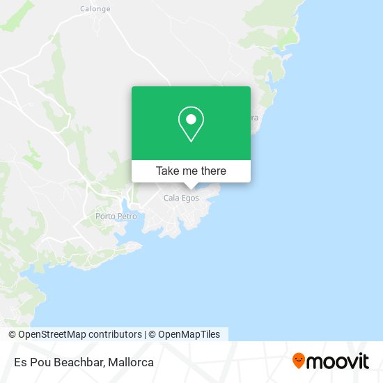 Es Pou Beachbar map