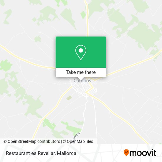 Restaurant es Revellar map