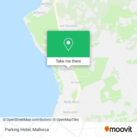 mapa Parking Hotel