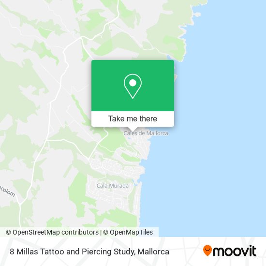 8 Millas Tattoo and Piercing Study map