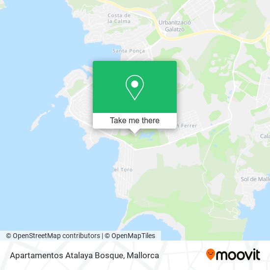 Apartamentos Atalaya Bosque map