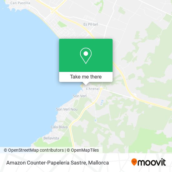 mapa Amazon Counter-Papelería Sastre