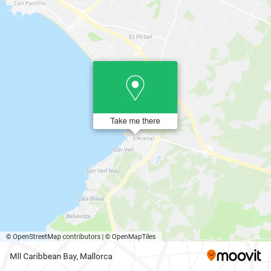 Mll Caribbean Bay map