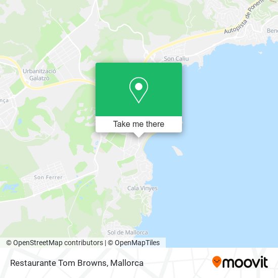mapa Restaurante Tom Browns