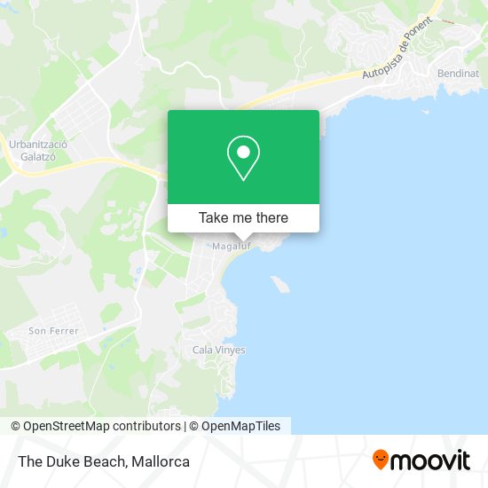 The Duke Beach map