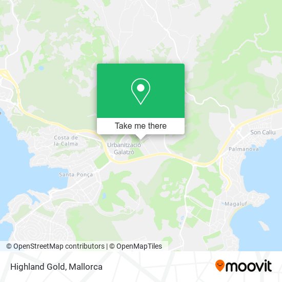 mapa Highland Gold
