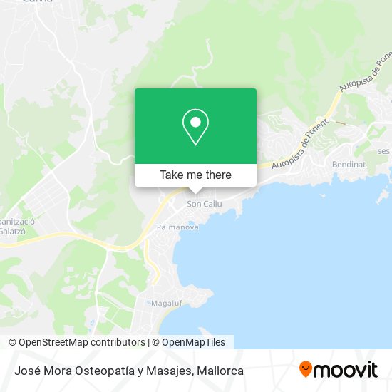 José Mora Osteopatía y Masajes map