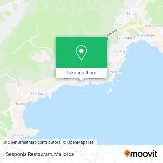 mapa Sesponja Restaurant