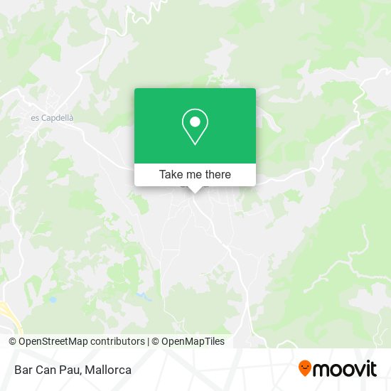 Bar Can Pau map