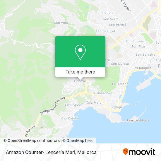 Amazon Counter- Lencería Mari map